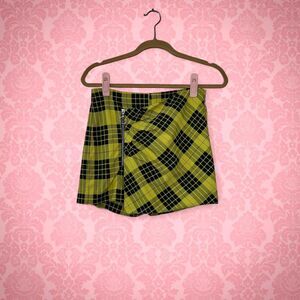 Zara Women's Yellow and Black Skirt